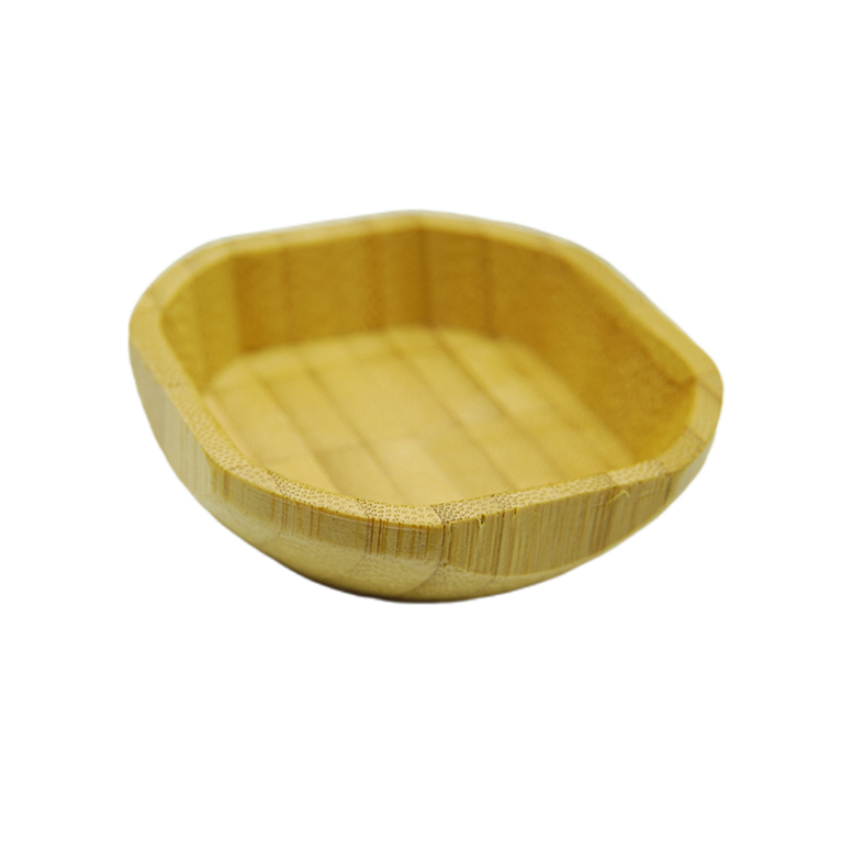 Bamboo wood dish Food-Safe Great for Soy Sauce Dessert Sides and Dipping Eco Friendly Dish Alternative Donghe
