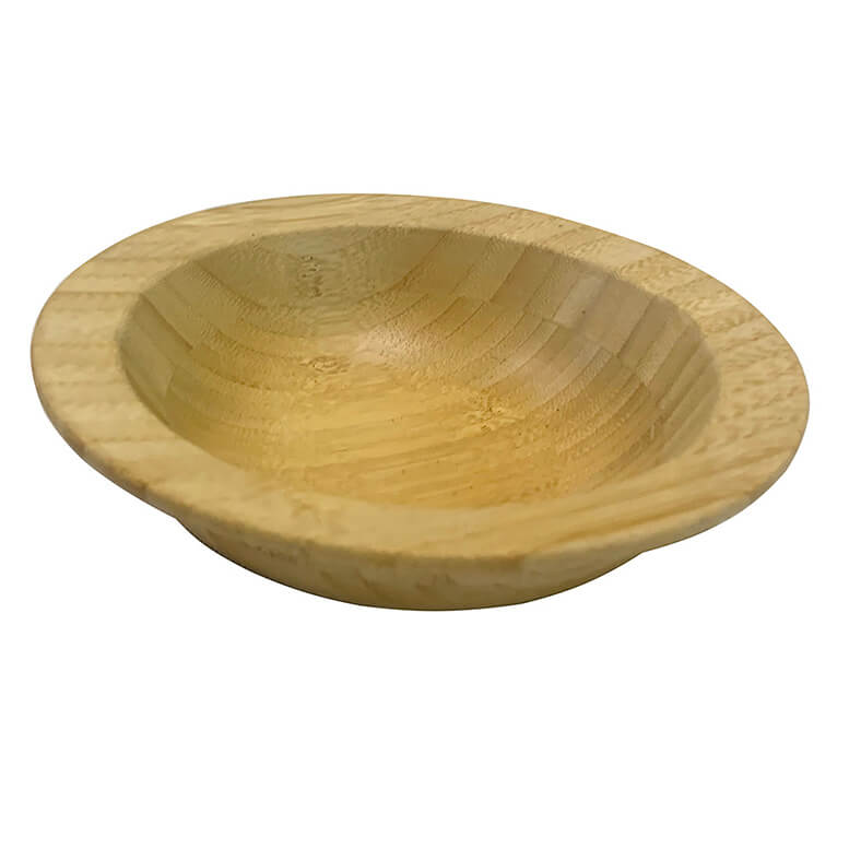 Organic Bamboo Serving Bowl Dish Dinnerware for Fruits or Salads Kitchen Donghe DHK01273