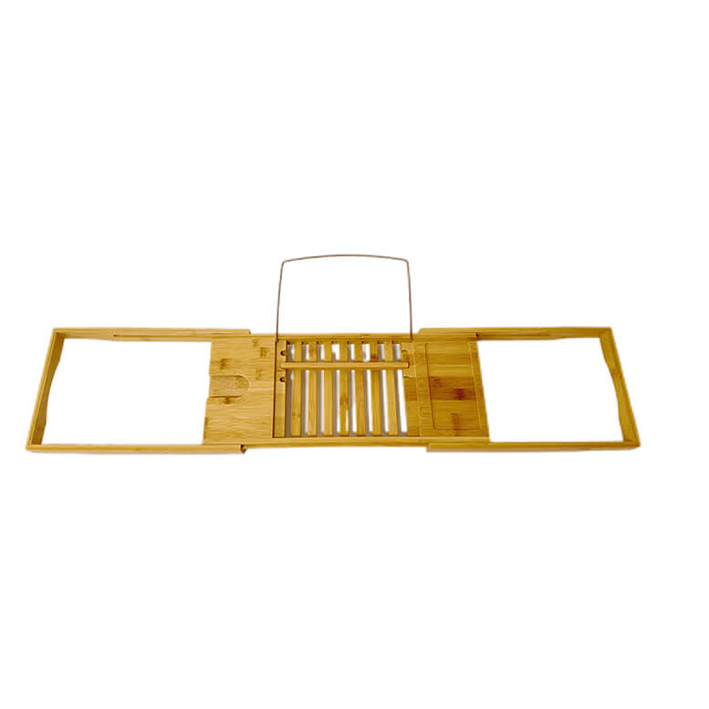 Luxury Bamboo Bath Caddy Tray Expandable for Bathroom Bathtub Organizer Donghe DHB01001B