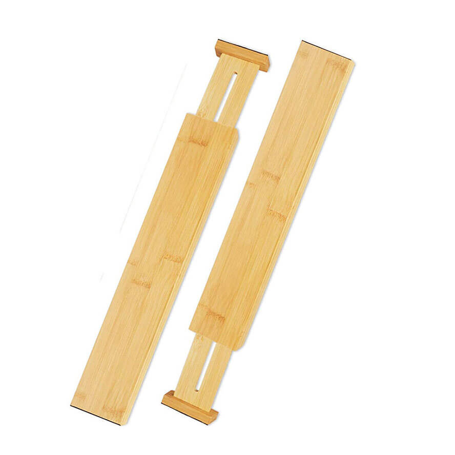 Adjustable Bamboo Kitchen Drawer Dividers for Home Office Dressers and Bathroom Donghe DHH01017